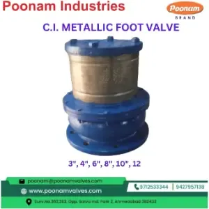 CI Metallic Foot Valve