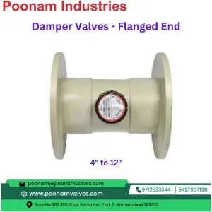 PP Damper Valves Flanged End