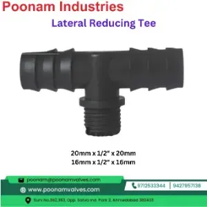 PP Lateral Reducing Tee 20mm X 12 20mm 16mm X 12 X 16