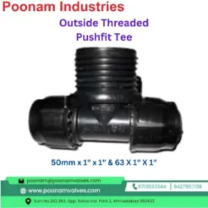 PP Outside Threaded Pushfit Tee