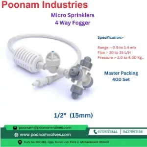 PP Micro Sprinklers 4 Way Fogger